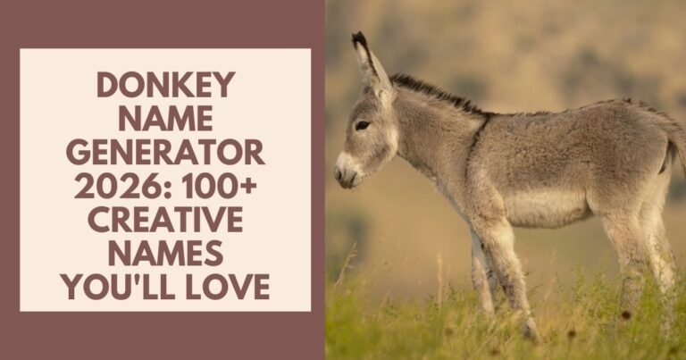 Donkey Name Generator