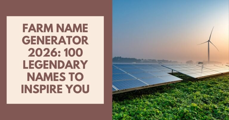 Farm Name Generator