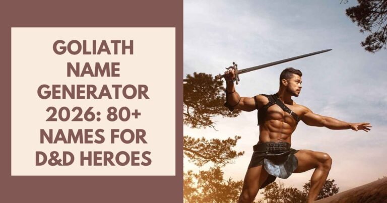 Goliath Name Generator