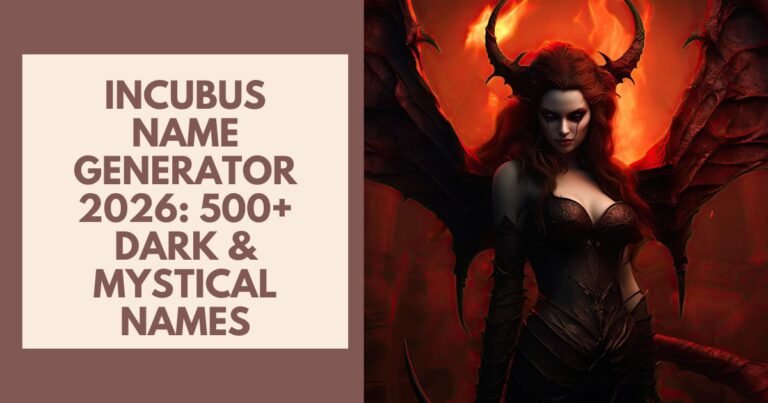 Incubus Name Generator