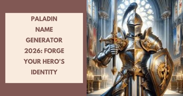 Paladin Name Generator