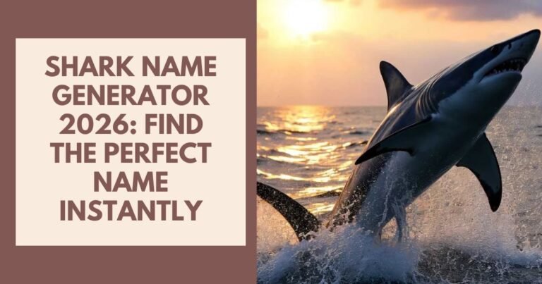 Shark Name Generator