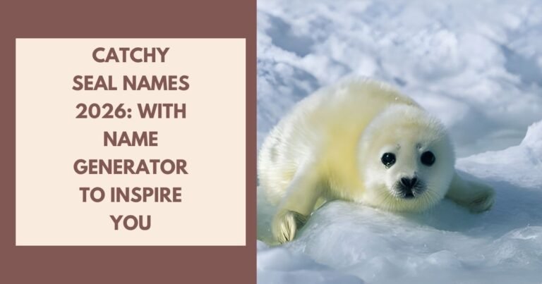 Catchy Seal Names