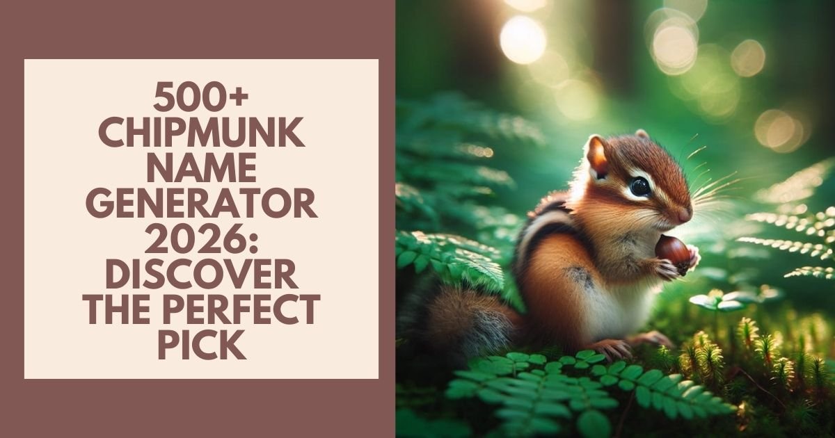 Chipmunk Name Generator