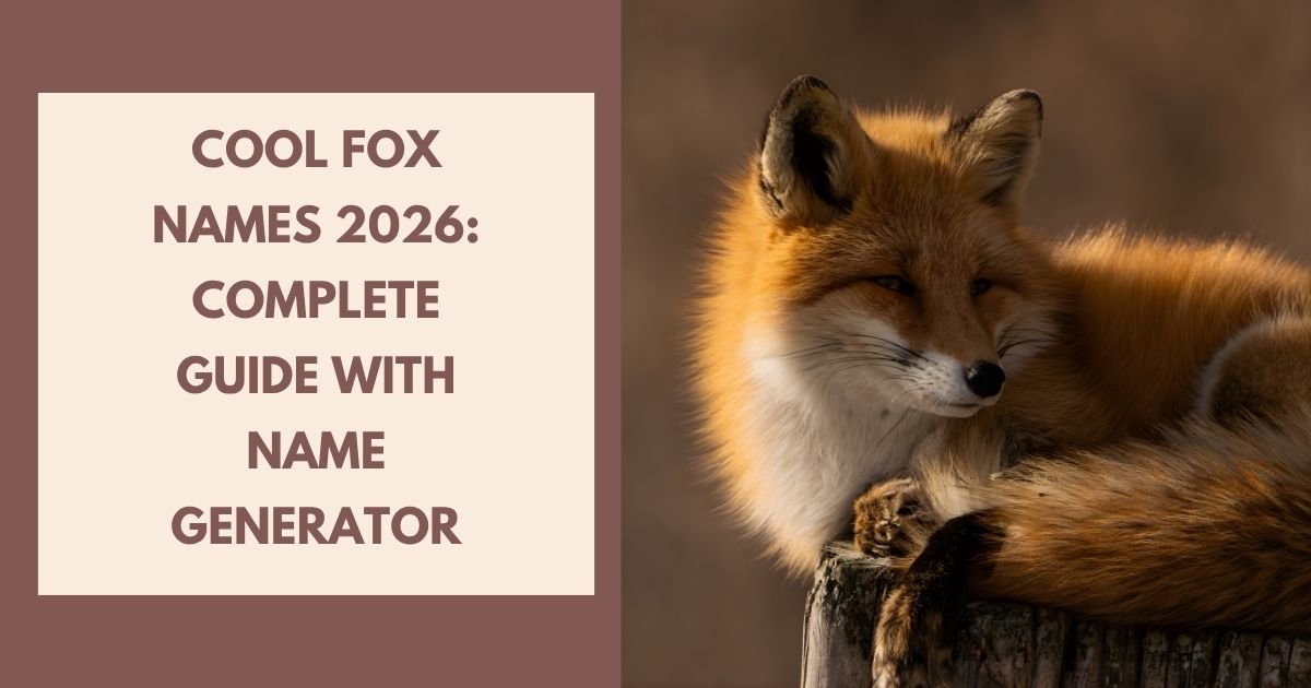 Cool Fox Names