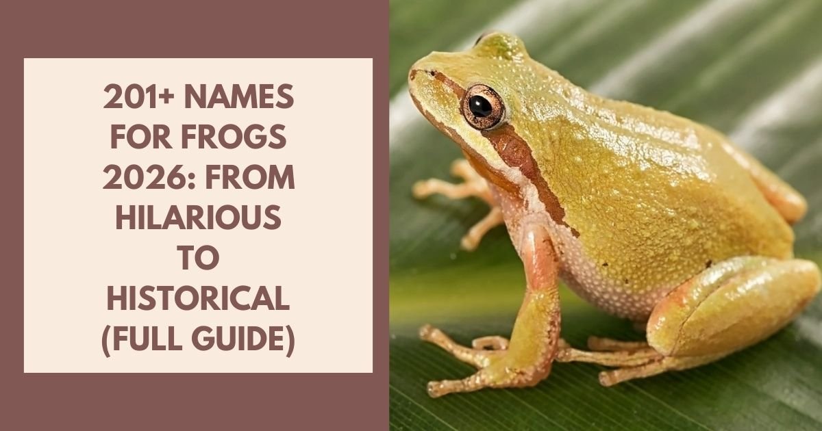 Names For Frogs