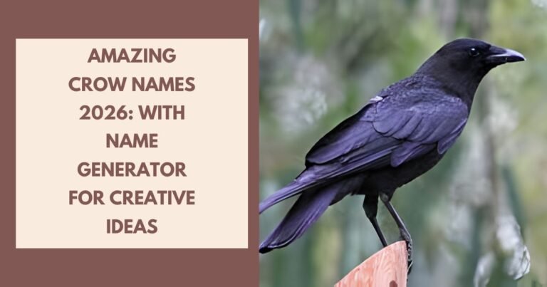 Amazing Crow Names