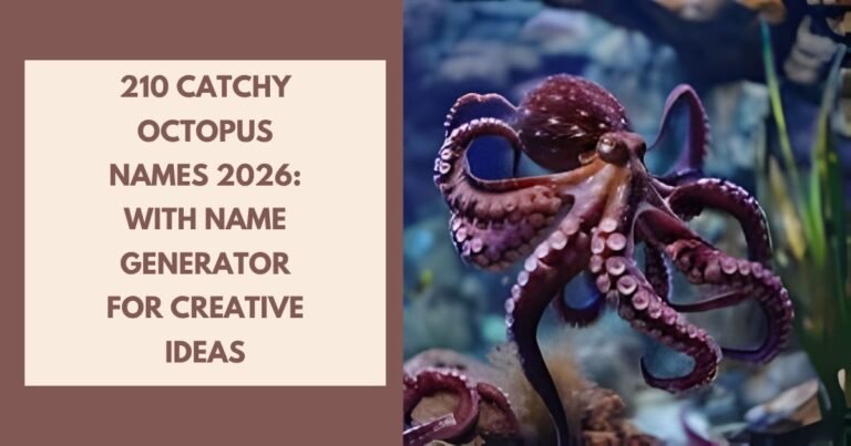Catchy Octopus Names