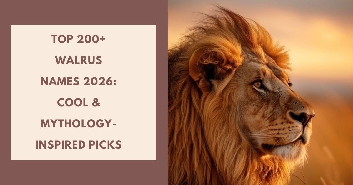 Amazing Lion Names
