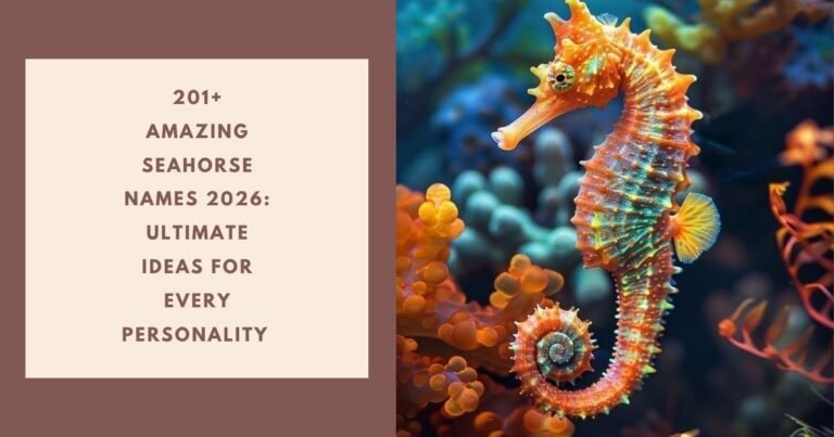 Amazing Seahorse Names