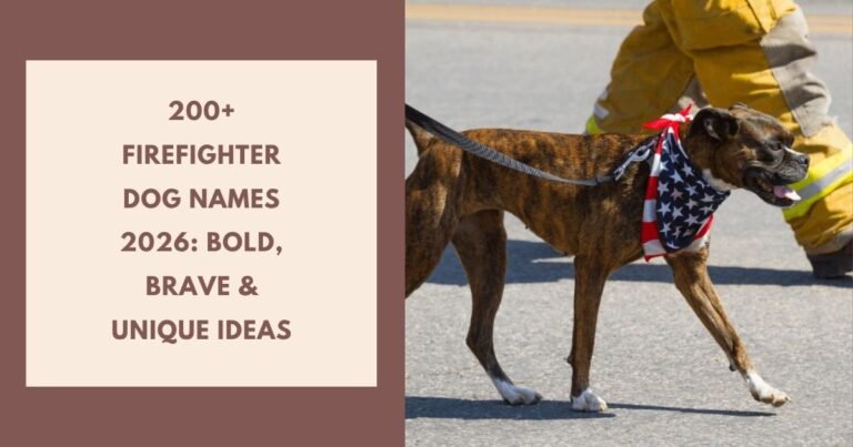 Firefighter Dog Names